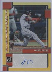 Jarren Duran [Gold] Baseball Cards 2022 Panini Donruss Signature Series Prices