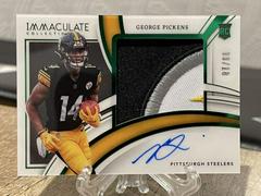 George Pickens [Patch Autograph Emerald] #118 Football Cards 2022 Panini Immaculate Collection Prices