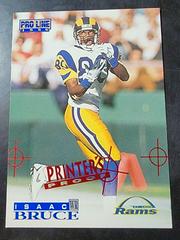 Isaac Bruce [Printer's Proof] Football Cards 1996 Pro Line Prices
