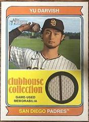 Yu Darvish Baseball Cards 2023 Topps Heritage Clubhouse Collection Relics High Number Prices