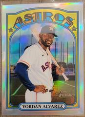 Yordan Alvarez [Chrome] Baseball Cards 2021 Topps Heritage Prices
