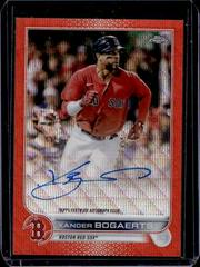 Xander Bogaerts [Orange Wave] #CVA-XB Baseball Cards 2022 Topps Chrome Veteran Autographs Prices