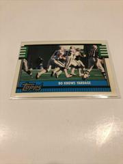 Bo Jackson Football Cards 1990 Topps Tiffany Prices
