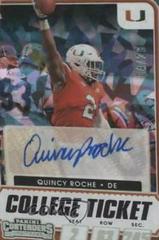 Quincy Roche [Autograph Cracked Ice Ticket] #261 Football Cards 2021 Panini Contenders Draft Picks Prices