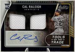 Cal Raleigh Baseball Cards 2022 Panini Absolute Tools of the Trade 2 Swatch Signatures Prices