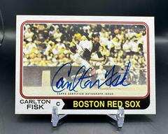 Carlton Fisk Baseball Cards 2023 Topps Heritage Real One Autographs Prices