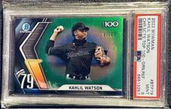 Kahlil Watson [Green] #BTP-79 Baseball Cards 2022 Bowman Scouts' Top 100 Prices
