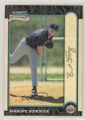 Brent Stentz [Refractor] Baseball Cards 1999 Bowman Chrome Gold Prices
