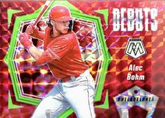 Alec Bohm [Green Fluorescent] Baseball Cards 2021 Panini Mosaic Debuts Prices