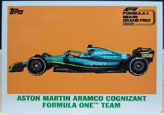 Aston Martin Aramco Cognizant F1 Racing Cards 2022 Topps Formula 1 Miami Grand Prix Prices