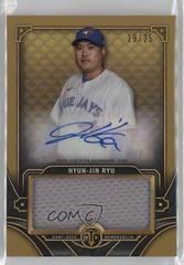 Hyun Jin Ryu [Gold] #ASJR-HJR Baseball Cards 2022 Topps Triple Threads Single Jumbo Relics Autographs Prices