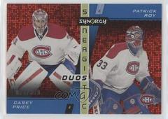 Carey Price, Patrick Roy [Red] Hockey Cards 2021 Upper Deck Synergy Synergistic Duos Stars and Legends Prices