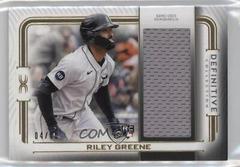 Riley Greene #DJR-RG Baseball Cards 2023 Topps Definitive Jumbo Relic Collection Prices