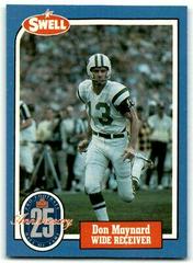 Don Maynard #134 Football Cards 1988 Swell Greats Prices