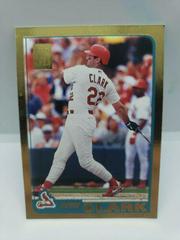 Will Clark #104 Baseball Cards 2001 Topps Gold Prices
