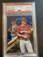 Mike Trout [Class 3 Blue] #1 Baseball Cards 2019 Topps Gold Label Prices