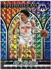 Cade Cunningham #8 Basketball Cards 2021 Panini Mosaic Stained Glass Prices