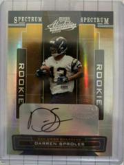 Darren Sproles [Spectrum Silver Autograph] #172 Football Cards 2005 Playoff Absolute Memorabilia Prices