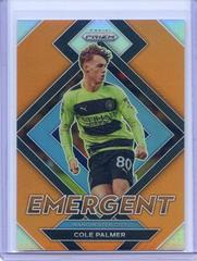 Cole Palmer [Orange] Soccer Cards 2022 Panini Prizm Premier League Emergent Prices