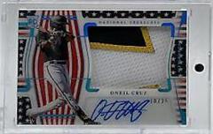 Oneil Cruz [Material Signature Stars and Stripes] #152 Baseball Cards 2022 Panini National Treasures Prices