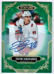 Teuvo Teravainen [Green] Hockey Cards 2021 Upper Deck Stature 2020 Update Autograph Prices