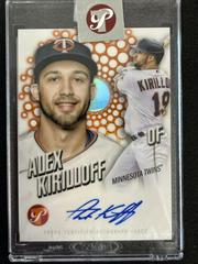 Alex Kirilloff [Orange Refractor] Baseball Cards 2022 Topps Pristine Autographs Prices