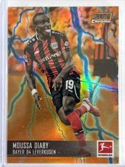 Moussa Diaby [Orange Blue Refractor] Soccer Cards 2021 Stadium Club Chrome Bundesliga Prices