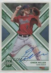 Owen Miller [Autograph Emerald] #83 Baseball Cards 2018 Panini Elite Extra Edition Prices