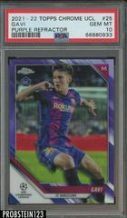 Gavi [Purple Refractor] Soccer Cards 2021 Topps Chrome UEFA Champions League Prices