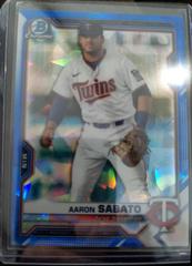 Aaron Sabato #BDC-163 Baseball Cards 2021 Bowman Draft Sapphire Prices