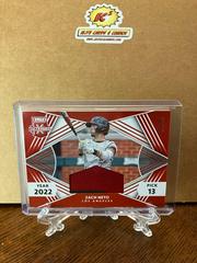 Zach Neto [Red] Baseball Cards 2022 Panini Elite Extra Edition First Round Materials Prices