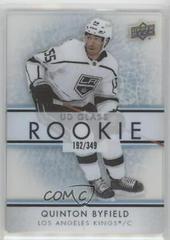 Quinton Byfield #GR-16 Hockey Cards 2021 Upper Deck Ovation UD Glass Rookies Prices
