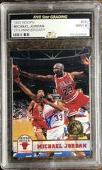 Michael Jordan [5th Anniversary] #28 Basketball Cards 1993 Hoops Prices