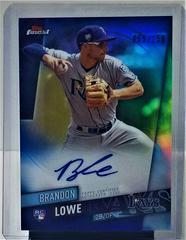 Brandon Lowe [Blue Refractor] #FA-BL Baseball Cards 2019 Topps Finest Autographs Prices