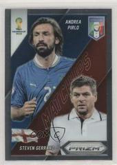 Andrea Pirlo, Steven Gerrard Soccer Cards 2014 Panini Prizm World Cup Matchups Prices