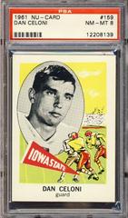 Dan Celoni #159 Football Cards 1961 NU Card Prices