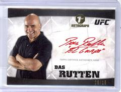 Bas Rutten [Red Ink] Ufc Cards 2010 Topps UFC Knockout Autographs Prices