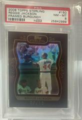 Reggie Jackson [Framed Burgundy] #150 Baseball Cards 2008 Topps Sterling Prices