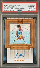 Ja Morant [Amber] #1 Basketball Cards 2023 Panini Court Kings Legacy Portrait Signature Prices