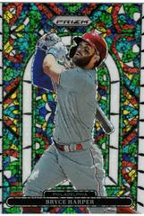 Bryce Harper [White Donut Circles Prizm] #SG-4 Baseball Cards 2022 Panini Prizm Stained Glass Prices