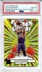 Devin Booker [Yellow] #5 Basketball Cards 2023 Panini Donruss Bomb Squad Prices