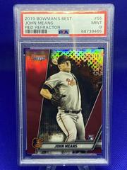 John Means [Red Refractor] #55 Baseball Cards 2019 Bowman's Best Prices