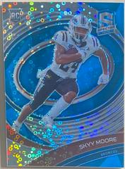 Skyy Moore [Neon Blue] #6 Football Cards 2022 Panini Chronicles Draft Picks Spectra Prices