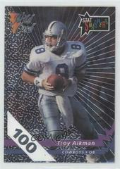 Troy Aikman [100 Stripe] #SS-17 Football Cards 1992 Wild Card Stat Smashers Prices