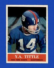 Y.A. Tittle Football Cards 1964 Philadelphia Prices