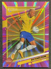Richarlison [Purple Laser] #20 Soccer Cards 2021 Panini Donruss Road to Qatar Prices