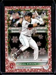 Steven Kwan [Red] #HW21 Baseball Cards 2022 Topps Holiday Prices