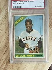Willie Mays Baseball Cards 1966 Venezuela Topps Prices