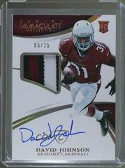 David Johnson [Autograph Patch Gold] Football Cards 2015 Panini Immaculate Prices