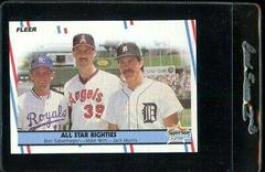 All Star Righties [Saberhagen, Witt, Morris] #626 Baseball Cards 1988 Fleer Glossy Prices